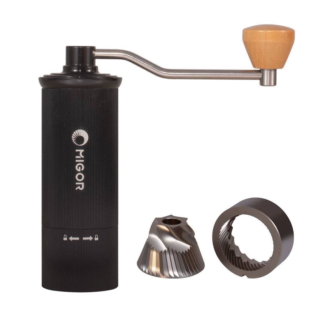 MIGOR C45 Manual Coffee Grinder – Stainless Steel Conical Burr, from Espresso to French Press