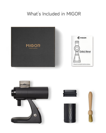 MIGOR F60 Flat Burr Coffee Grinder – 60mm Flat Burr, 48 steps Adjustment